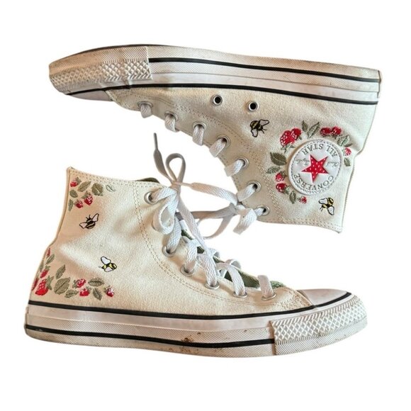 Converse Chuck Taylor Easy On High TD Berries & Bees Sneakers Women's 8 Ltd. Ed. - Picture 2 of 13